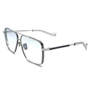 NEW ENTOURAGE OF 7 unisex kerbs one aviator eyeglasses in silver navy